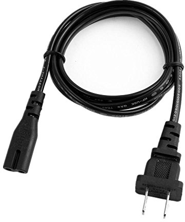 Yustda New AC in Power Cord Outlet Socket Cable Plug Lead for PSB Alpha VS21 VisionSound Computer Powered Speaker Extension Television TV Sound Bar Soundbar Sound Base Soundbase Vision Sound