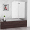 MIQU DAY12 Paroi de douche pliante 120 x 140 cm en verre nano 6 mm