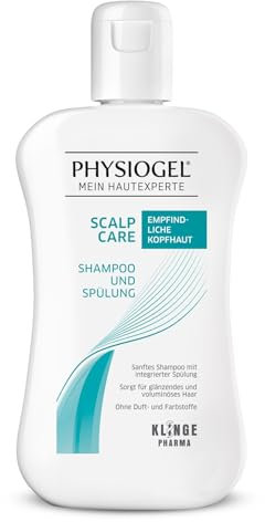PHYSIOGEL Scalp Care Mildes Shampoo und Spülung 250 ml - sanfte Reinigung und Pflege für empfindliche, trockene Kopfhaut - Feuchtigkeitsshampoo & Conditioner für glänzendes Haar