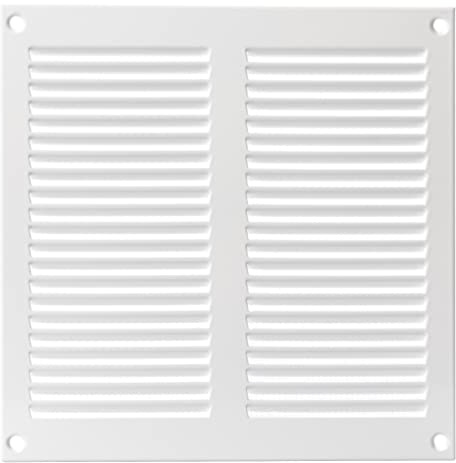 200x200mm Griglie D'Aerazione/Ventilazione in Metallo - Bianca Griglia D'aria con Rete Anti Insetti