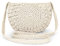 Jeesblsy Damen Handtasche Runden Sommer Strandtasche Umhängetasche, Böhmische Retro Gewebte Schulterbeutel Geldbörse Crossbody Tasche für Reisen Freizeit Urlaub (Beige)