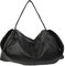 Valleycomfy Handtasche Damen Groß Shopper Tasche Leder Mode Shopping Bag mit 2 Gurte, Schwarz