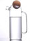 Jarra filtrante de vidrio 1L – carbón activado vegetal – filtro de agua natural – Incluye 2 cartuchos de filtro cero plástico