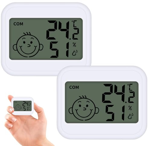 Digital Hygrometer Indoor,Thermometer and Hygrometer,Digital Indoor Thermometer Hygrometer Mini,Mini Lcd Digital Thermometer Hygrometer,Indoor Household Electronic Thermo-Hygrometer,Room Thermometer