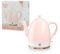 Pinky Up Noelle 1.5 L Ceramic Gooseneck Spout Electric Tea Kettle with Temperature Control - Cordless Design for Boiling Water Pot, Pink, Rose Gold