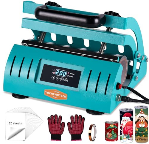 YUCHENGTECH Tassenpresse 11-30oz Tassenpresse Sublimationspresse 500W Mug Presse mit Handschuhen,Transferpapier und Klebeband für Becher Kaffeetasse Keramiktassen und Metalltassen 220V