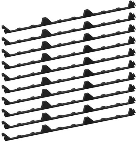 SuperDi 12in Inside 10Pcs - 12 Classic Ribbed Profile Foam Closure Strip Fits for Metal Corrugated Roofing Panels Sheets - 3' Long Intside Roof Closure Strips (Closed-Cell Foams Material)