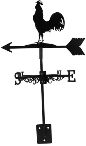 Toddmomy Girouette Rétro Forme De Coq Indicateur De Direction Vent pour Jardin Décoration Extérieure Vintage