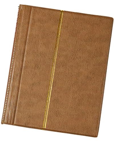 mophrati Álbum de Sellos Premium, 10 Hojas, 20 páginas, Soporte de exhibición para Amigos, Marrón