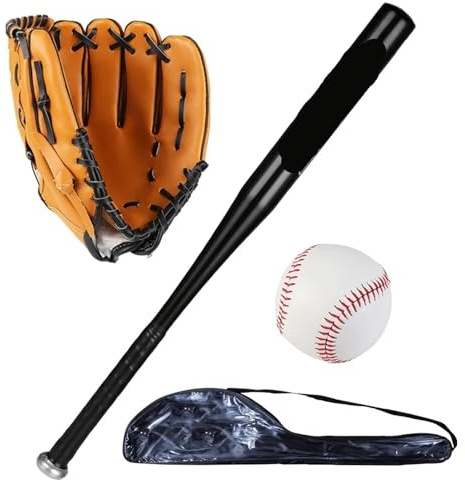 Basebollhandske 25 tum aluminium basebollträn set perfekt för softball slagträning med handske och basebollar