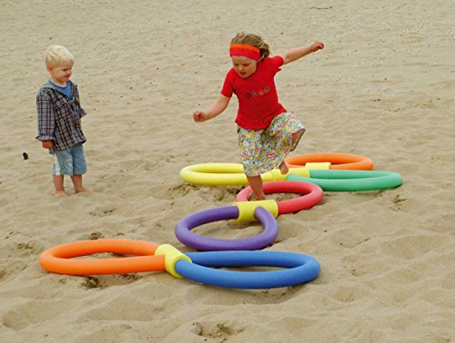 Schwimmnudel Poolnudel Ring Set 2 | 7 x Schwimmnudel inkl. 3x4 Loch + 1x1 Loch Verbinder | Comfy NMC Qualitätsprodukte