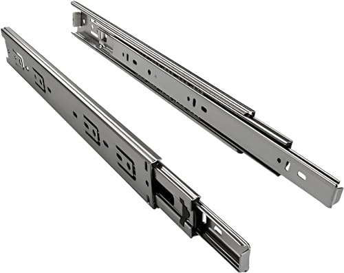 bricoleva.it Set Guide Estrazione Totale per Cassetti e Cassettiere non Ammortizzate - Guide a Sfere per Cassetti Disponibili in più Varianti (Estrazione 50 cm)