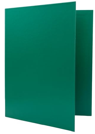 Raylu Paper® - Raccoglitore 4 anelli a D da 40 mm, raccoglitore A4 con anelli per riporre documenti, formato A4 33,5 cm di altezza x 26 cm di larghezza e dorso di 6 cm di spessore (verde scuro)