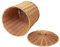 Zerodeko Rattan-Mülleimer Geflochtener Korb Mit Deckel Papierkorb Müllbehälter Blumentopf Wäschekorb Blumentopf Vase Korb Für Die Küche Zu Hause