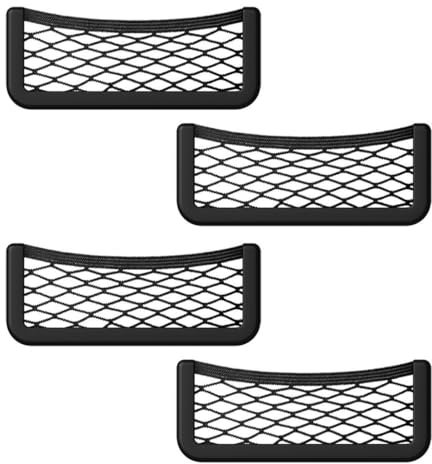 4 PCS Red de Almacenamiento para Autocaravana, Accesorios para Camper, Organizador de Maletero 19 * 7,9 cm, Bolsa de Asiento Multifuncional, Red de Almacenamiento para Auto