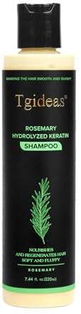 Tgideas Organic Rosemary Hair Growth Shampoo for Women and Men-Natural Thickening & Strengthening Shampoo with Hydrolyzed Keratin for Thinning Hair & Hair Loss 7.4 fl.oz