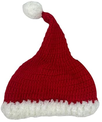 Oxtxuzdm Sombrero de Papá Noel para adultos, cómodo, tradicional, color rojo y blanco, para niños, regalos de Año Nuevo, sombreros a juego para padres e hijos