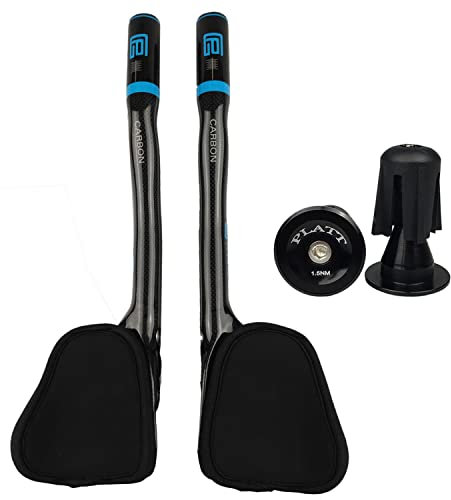 PLATT Fahrradlenker 31,8 Carbonlenker Renn/Triathlonlenker Aerobar Lenkeraufsatz Tri Bar, 3K Glossy