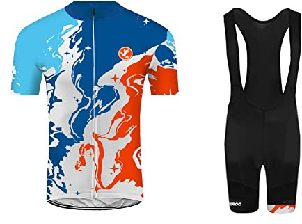 UGLY FROG Maillot Ciclismo Hombres Maillots de Bicicleta Conjunto de Jersey de Manga Corta Top MTB Manga Corta Set DTMX01