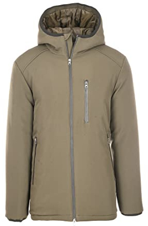 Ciabalù Parka Uomo Invernale Lungo Con Cappuccio In Tessuto Tecnico Giaccone Imbottito (XXL, Verde)