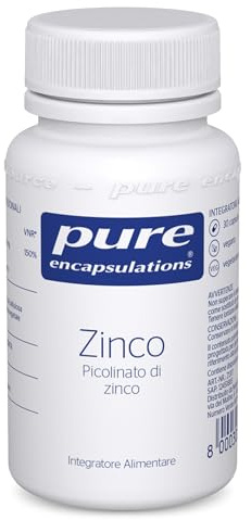 Pure Encapsulations - Zinco – Integratore con Picolinato di Zinco – Sistema Immunitario, Pelle e Capelli – 30 Capsule