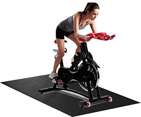 Sunnyushine Alfombrillas para equipo de fitness personal de alta densidad, suelo protector bajo cinta de correr, bicicleta estática y banco de pesas, para proteger el suelo