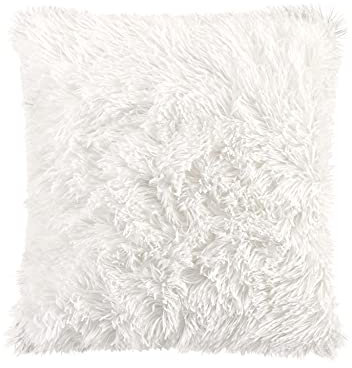 Douceur d'Intérieur Suave Interior, Funda de cojín (40 x 40 cm) Marilou Natural, imitación de Piel