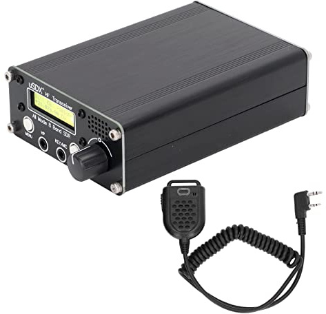 Transceptor de Radio de 8 Bandas Pantalla LCD SDR Modo Completo HF Onda Corta SSB QRP CW Transceptor de Radio con Conector de Antena BNC Compatible con Conexión a la Computadora(ninguna energía)