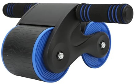 Roue abdominale à rebond automatique, équipement d'entraînement pour abdominaux, machine à rouleaux abdominaux avec genouillère pour entraînement de force abdominale, salle de sport à domicile pour
