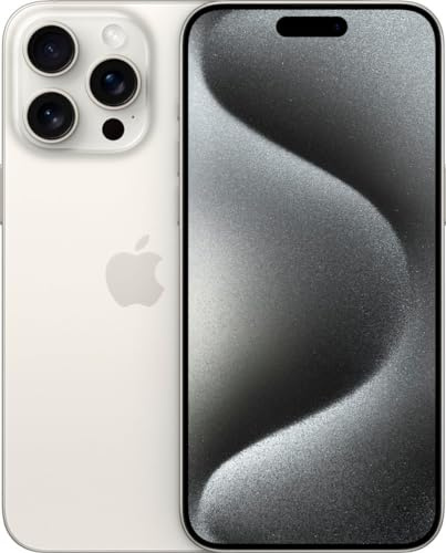 Apple iPhone 15 Pro, 1TB, White Titanium - Unlocked (Renewed)