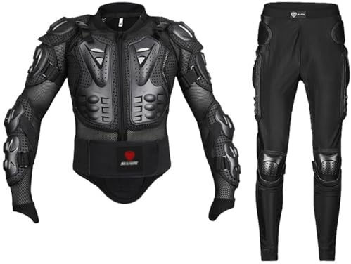 Kcolic Giacca da Moto Armatura Completa, Protezione Torace Attrezzatura da Bici da Cross per Uomo Abbigliamento da Moto Armatura da Moto Motocross MTB Racing Fuoristrada C,M.