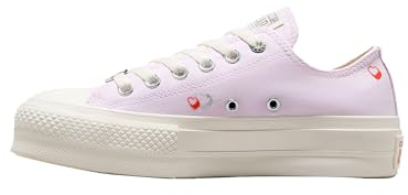 Converse Chuck Taylor All Star Lift Platform Y2K Heart Low Top Sneaker Lilla da Donna A09115C