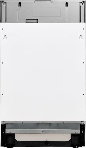 White Knight WK-AT45BIDW Fully Integrated Slimline Dishwasher, 10 Place Settings, E Energy Rated, H82 x W44.8 D55 (cm)