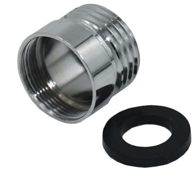 Silver 1/2 to M20 Threaded Connector Brass Garden Faucet Adapter M20 Male/Female Thread Fittings Tap Connector 1 Pcs,M20 Female