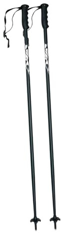 rockible 2 Pieces Ski Poles Walking Sticks Rubber Anti Slip Handle Trekking Canes Hiking Poles for Outdoor Winter Sports Snowboarding