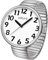 XIRUVE Damen Herren Gut Lesbar 43mm Gehäuse mit Große Ziffern Weißes Zifferblatt Edelstahl Zugarmband Analog Quarz Armbanduhr
