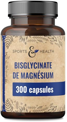 Magnesio Bisglicinato Cápsulas – 300 Cápsulas Altamente Dosificadas – Bisglicinato de Magnesio 400 mg por Porción Diaria – Vegano – Magnesium Glycinate