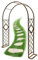 Gartenbögen, Pergola, Outdoor-Metall-Laube für Kletterpflanzen, Ranken, Rosen, Hochzeit, Torbogen, Veranstaltung, Dekoration, Stahlspalier (Bronze, 3 m x 2,4 m)