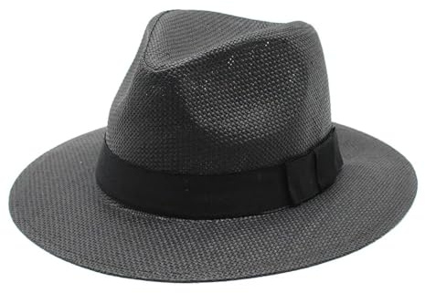 AAIXXIZAO Fedora Trilby Sombrero De Vestir Sombreros Casuales De Paja De Papel para El Sol Hombres Panamá Trilby Jazz Hat Gorra De Playa Al Aire Libre Sombrero