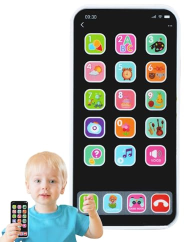 para teléfono Celular para niños | Teléfono móvil con Pantalla táctil Luces y Sonido | Interactivo LED Que aprende el del teléfono, teléfono Celular para los niños de Las m
