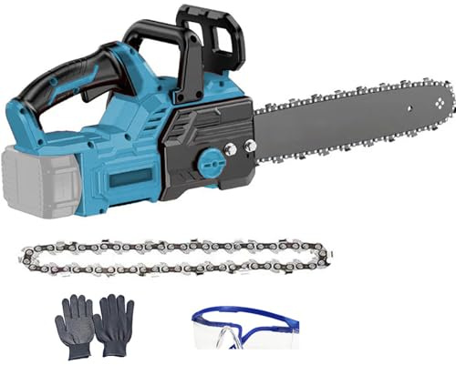 Motosierra eléctrica de 41 cm / 16 pulgadas, 1800 W, compatible con Makita 18 V x 2 (sin batería), motosierra eléctrica sin escobillas, sierra de cadena de mano, longitud de corte para jardín
