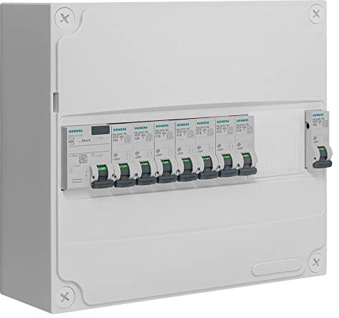 Tableau 1 rangée pré-équipé 1 inter. diff. 40A type AC + 8 disjoncteurs