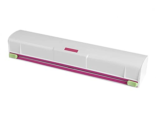 Tiiyee Cling Film Dispenser and Cutter, Food Plastic Wrap Dispenser Smooth Separation Foil Dispenser Food Fast Wrap Roll Dispenser Home Kitchen Essential Supplies Accessories for Restaurant Shop 25CM