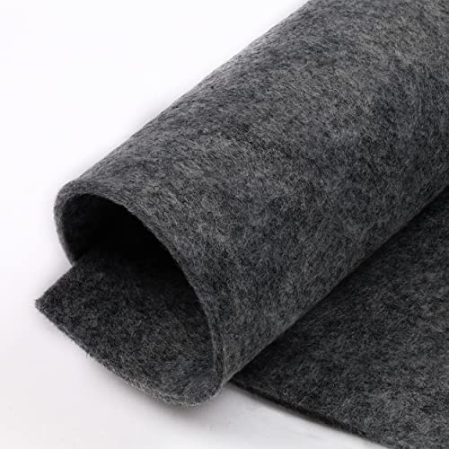 SPESSOR Filt SANT FELTER 3MM Storlek 50x36cm - 39 Färger Tillgängliga - Mycket hög kvalitet - Perfekt för Hobbistica (Mörkgrå Melange)