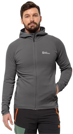 Jack Wolfskin Baiselberg Hooded Fz M fleecejacka, skiffer, XL herr, skiffer, XL