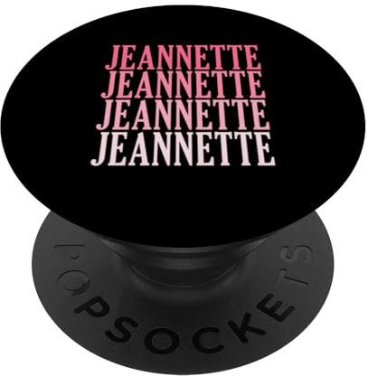 Retro Sur Mesure Prénom Nom Jeannette PopSockets PopGrip Interchangeable