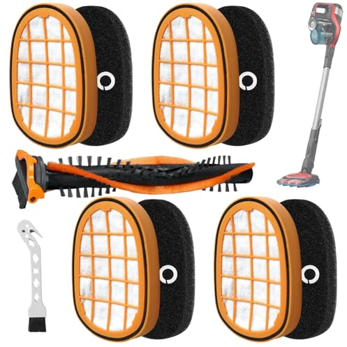 Philips Staubsauger Filter Set - Speedpro Max Bürste, HEPA + ABS Filter - Kompatibel Mit FC6812/6814/6822/6823/6827/6908