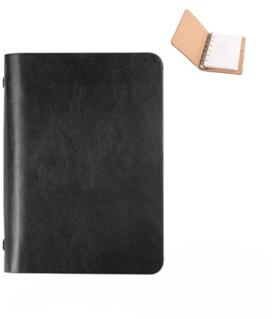 Ceeyoll A7 Notizbuch Notizblöcke Hardcover Rutschfest und Verschleißfest Hochwertiges Papier Leicht Zu Tragen Ringbuch Notizbücher Wird für Notizen Planung Studium Reisen und Projekte Verwendet Tageb