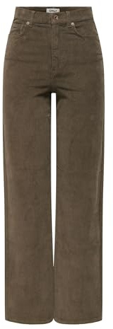 Only Onlhope Global Ex Hw Pantalon Classique en Velours côtelé PNT Noos pour Femme, Morel, 38W / 32L