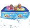 Piscine Gonflable,Piscine Enfant Gonflable 120x85x30CM,Piscine Gonflable Rectangulaire,Pataugeoire Gonflable,Pataugeoire pour Enfants Intérieur et Extérieur